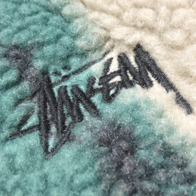 STUSSY   希少 STUSSY ステューシー ボア フリース ベスト 刺繍入り