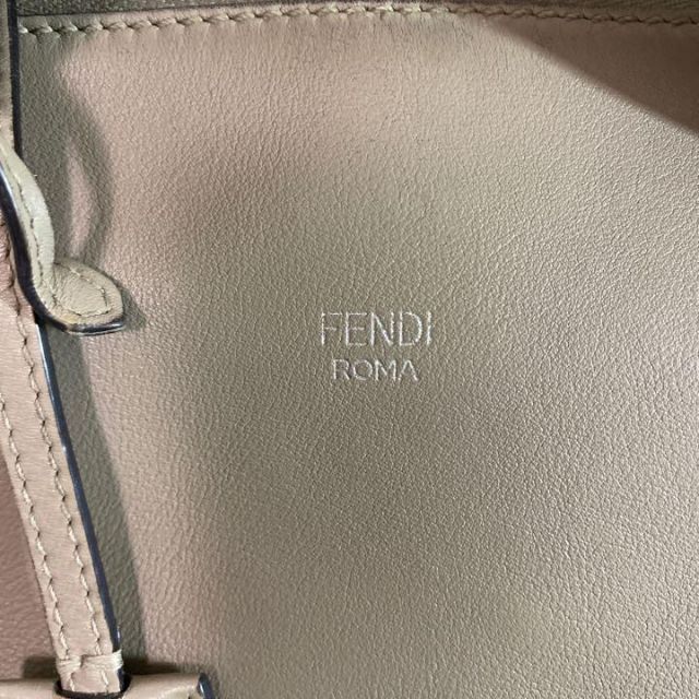 【大人気】FENDI バイザウェイ スモール 2way ベージュ レザー 肩掛け