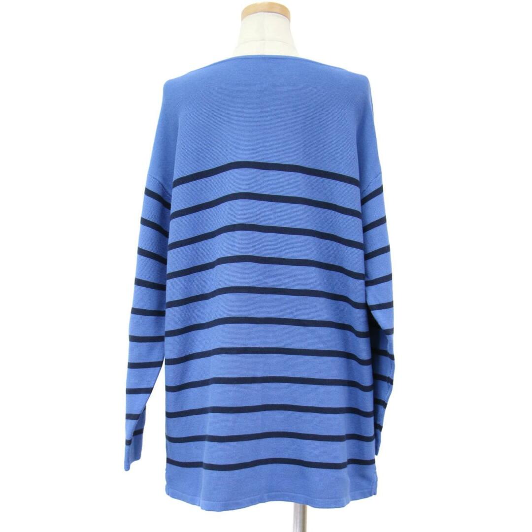 Plage プラージュ ニット トップス ブルー FREE 長袖 ボーダー 2WAY ...