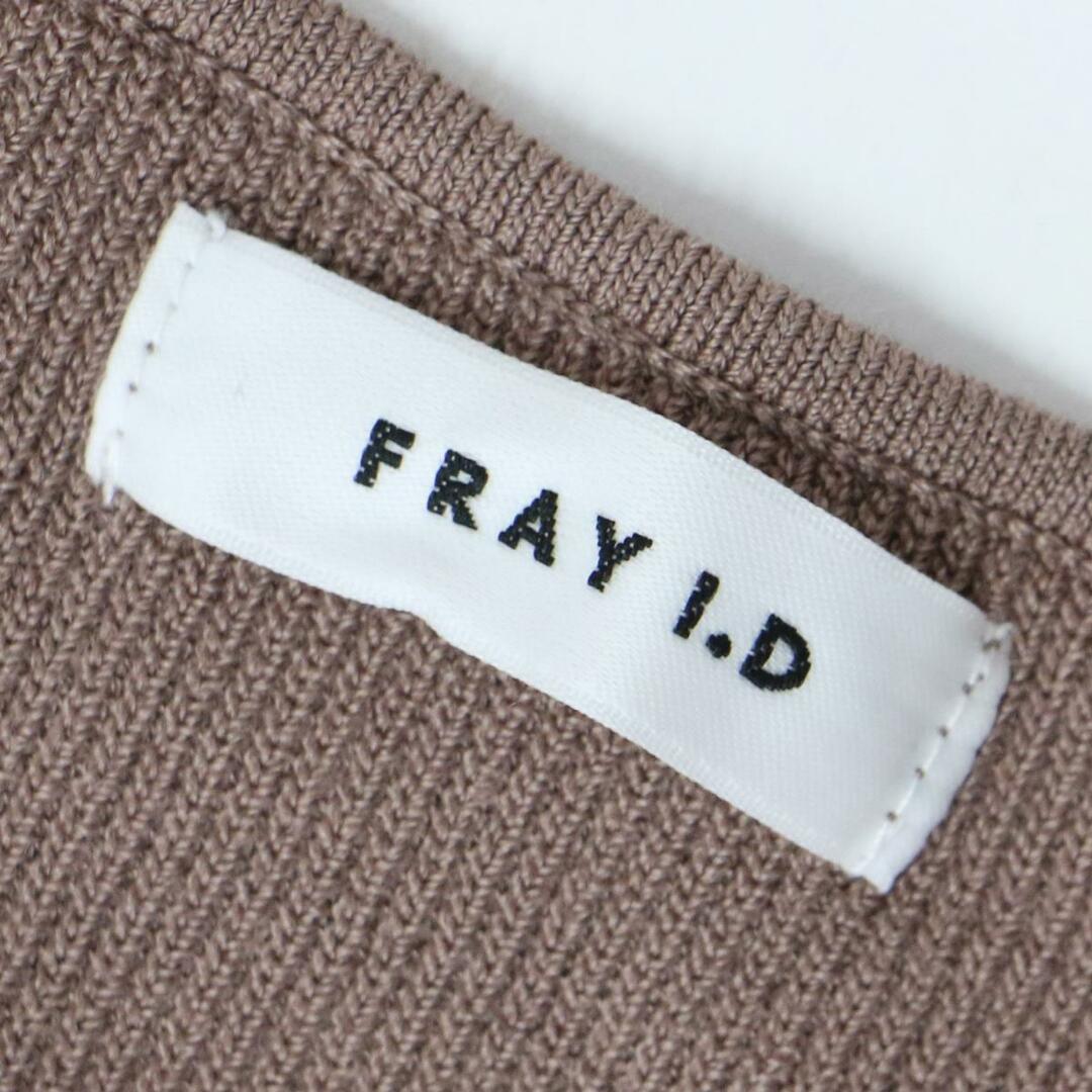 良品 FRAY I.D ニット ドッキングワンピース フレア オレンジ サイズ0