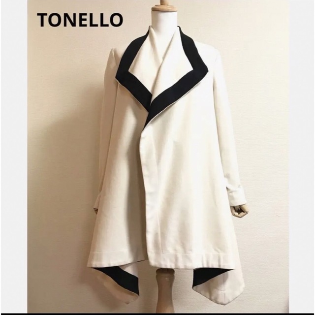 TONELLO イレギュラーヘムAラインコート - ロングコート