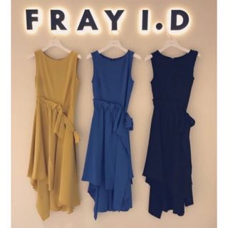 FRAY I.D - FRAY I.D☆タックフリルドレス BLACKの通販 by 値下げ大