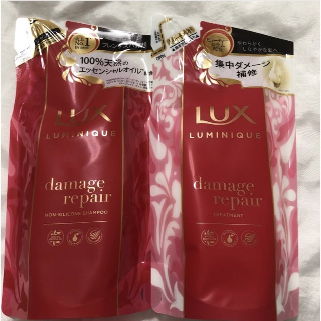 LUX(ラックス)のラックス　ルミニーク　シャンプー＆トリートメント　詰め替え コスメ/美容のヘアケア/スタイリング(シャンプー/コンディショナーセット)の商品写真