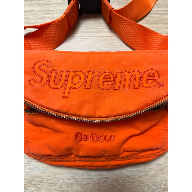 Supreme Barbour Waxed Cotton Waist Bag 1