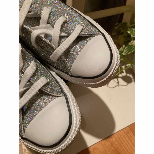 CONVERSE(コンバース)のコンバース オールスター グリッター オックス SILVER  4 23cm   レディースの靴/シューズ(スニーカー)の商品写真