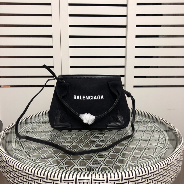 Balenciaga - 新品 バレンシアガ ネイビーカバ XS トートバッグ キャンバス バッグ 定番