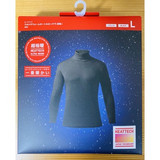 ユニクロ(UNIQLO)のユニクロ 超極暖ヒートテック タートルネック L ブラック(Tシャツ/カットソー(七分/長袖))