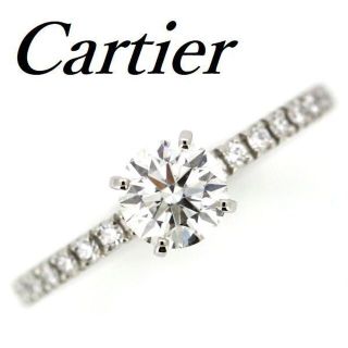 カルティエ(Cartier)のエタンセル ドゥ カルティエ ダイヤ 0.44ct G-VS1-EX ♯45(リング(指輪))