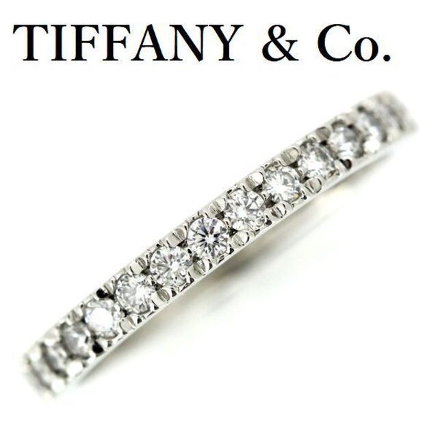 人気商品！】 Tiffany  Co. ティファニー ノヴォ ハーフエタニティー ダイヤモンド Pt950 6.5号 リング(指輪) 