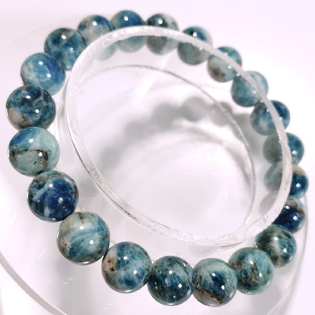 希少石 アフガナイト Afghanite ブレスレット UV発光 9mm16cm