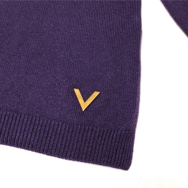 VALENTINO ヴァレンティノ カシミヤ100% プレート ニットチュニック
