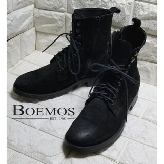 ボエモス(Boemos)の伊製　BOEMOS スェードサイドジップブーツ　EUR39（24.5cm）(ブーツ)