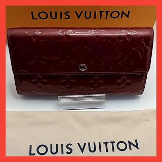 ルイヴィトン(LOUIS VUITTON)の【良品】ルイヴィトン モノグラム ヴェルニ ポルトフォイユ サラ 二つ折り財布(長財布)