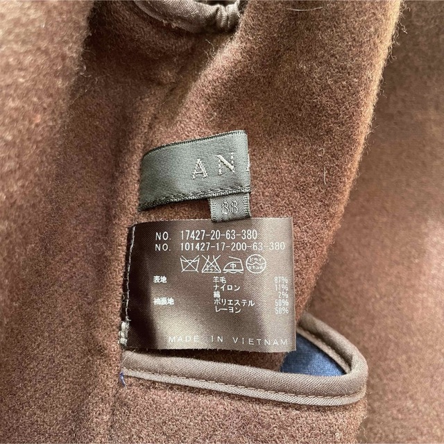 売却 美品✨️アナイ 36 ウールリバー 袖フレア ショートコート