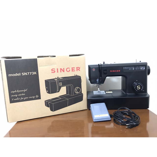 最安値‼︎送料無料 シンガー ミシン SN773K SINGER ブラック