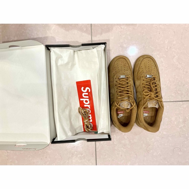 Supreme × Nike Air Force1 Low Flax/Wheat