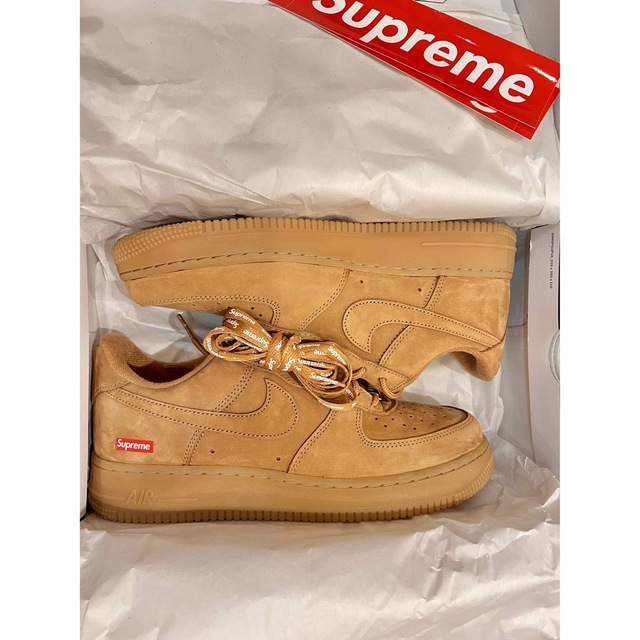 Supreme × Nike Air Force1 Low Flax/Wheat