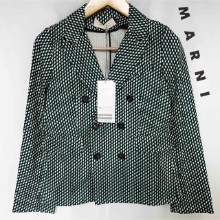 マルニ(Marni)のタグ付き　MARNI 13SS 幾何学 ダブルテーラードジャケット  38(テーラードジャケット)