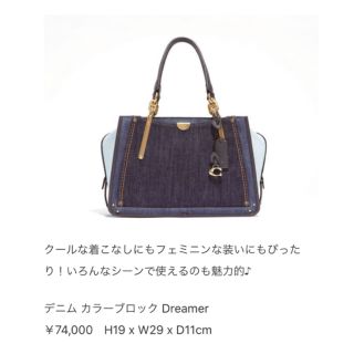 コーチ(COACH)のコーチ　デニムバッグ　バイカラー　日本限定　コレクション　超希少　激レア(ハンドバッグ)