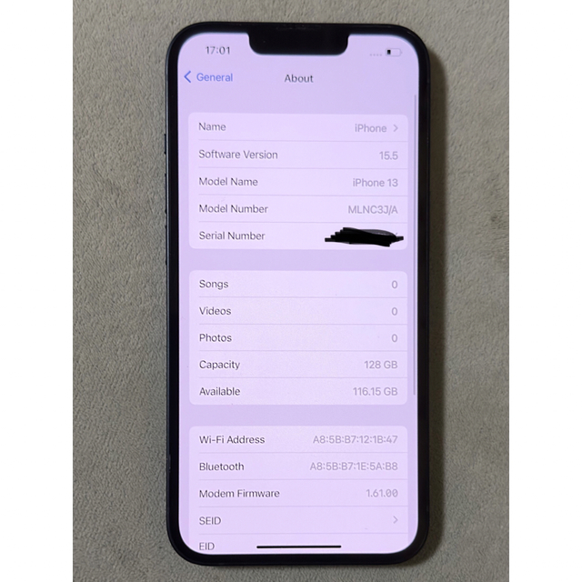 限定販売】 Apple - iPhone 13 ミッドナイト 128 GB SIMフリー