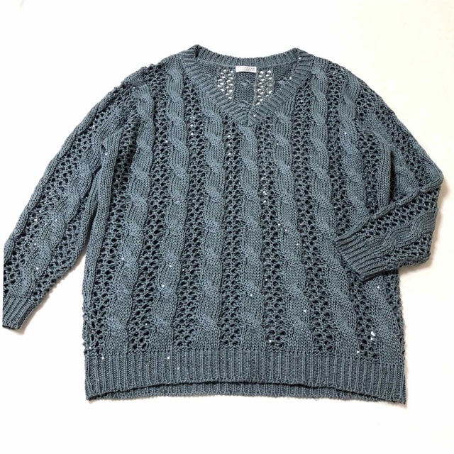 ブルネロクチネリ☆ダイヤモンドスパンコール☆カシミヤニット☆ベスト