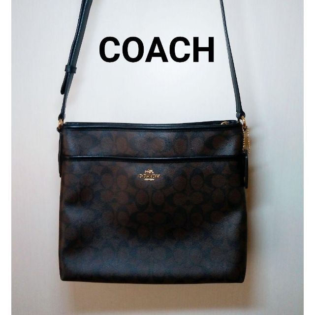 【ＣＯＡＣＨ コーチ】ショルダーバッグ PVC 斜め掛け シグネチャー ブラウン