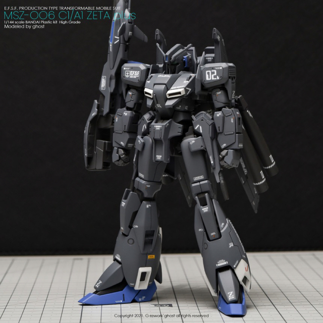 HGUC 1/144 MSZ-006C1 Z Plus C1ゼータガンダム専用水の通販 by