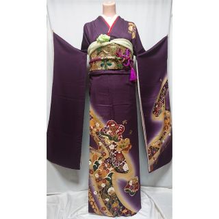 振袖6点セット《暈し染め・金彩舞桜文様》 話題の行列