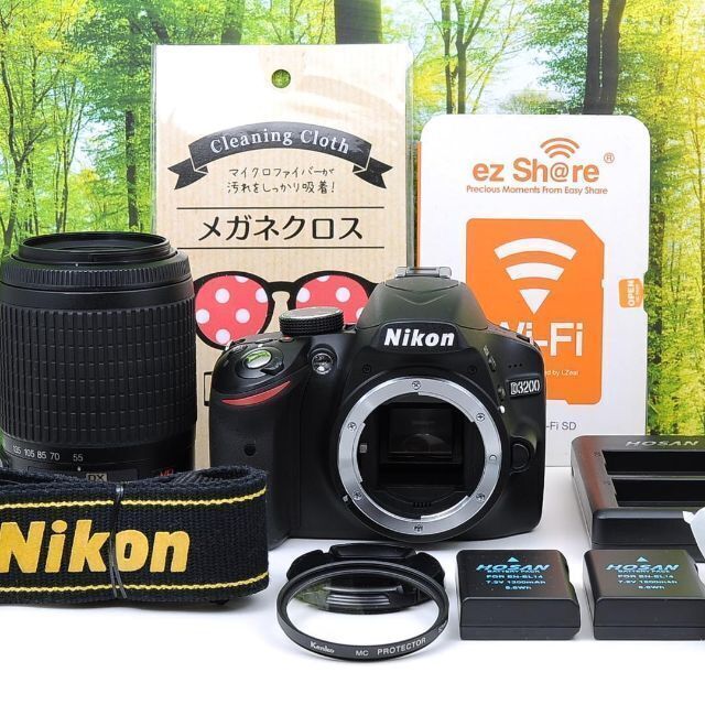 格安大特価】 Nikon D3200☆すぐに使える＆即日発送☆高画質一眼レフ