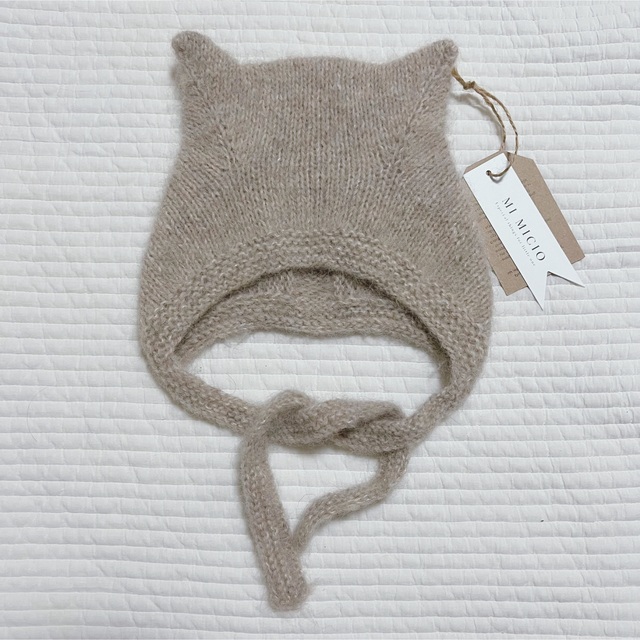 mi MICIO kitty ボンネット 6-12m