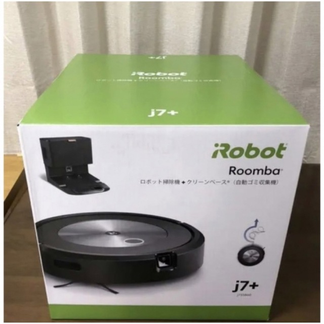 iRobot(アイロボット)の新品未開封  iRobot ロボット掃除機 ルンバj7+  j755860 スマホ/家電/カメラの生活家電(掃除機)の商品写真