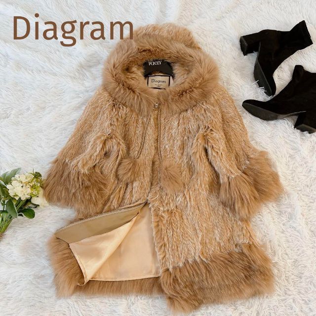 美品!☆Diagram☆ラビット×フォックス ショートコート サイズ36 tic