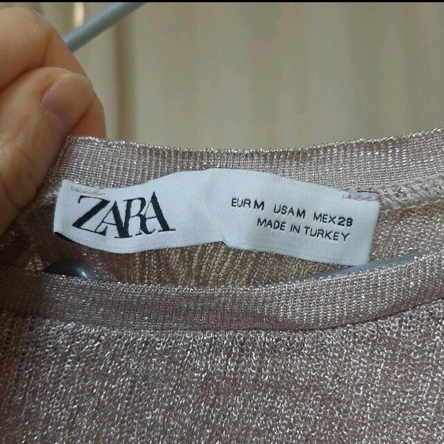 ZARA(ザラ)のZARA 華やか ピンクラメ パーティー ロングドレス レディースのフォーマル/ドレス(ナイトドレス)の商品写真