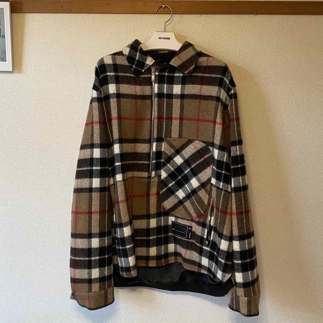 ウェルダン WE11DONE ハーフジップチェックシャツJKT - その他 ウェルダン WE11DONE ハーフジップチェックシャツJKT - その他