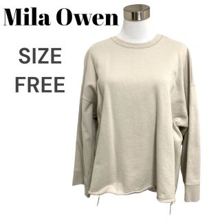 ミラオーウェン(Mila Owen)のMila Owen スエット　トレーナー　トップス　プルオーバー　長袖　裏起毛(トレーナー/スウェット)