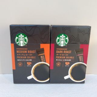 スターバックスコーヒー(Starbucks Coffee)のスターバックス　コーヒー　ソリュブル　ミディアム　ダークロースト　ブラック(コーヒー)