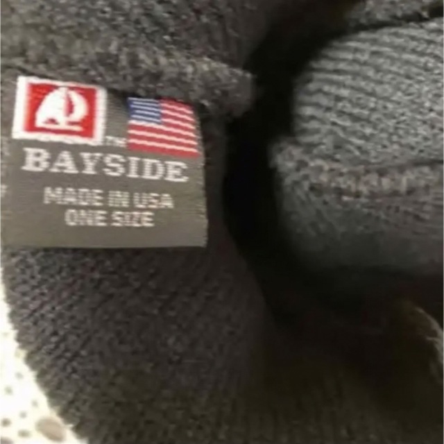 BAY SIDE(ベイサイド)のベイサイドニットビーニー米国製　訳あり メンズの帽子(ニット帽/ビーニー)の商品写真