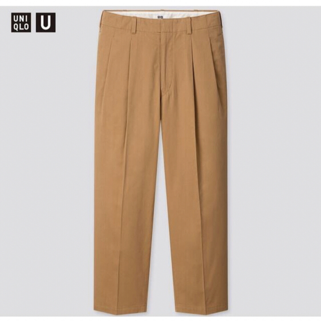 UNIQLO(ユニクロ)のUNIQLOU  ワイドフィットタックテーパードパンツ メンズのパンツ(チノパン)の商品写真