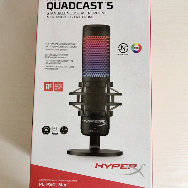 HyperX Quadcast S ホワイト新品未開封品-connectedremag.com