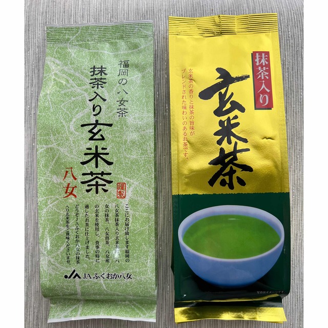 抹茶入り玄米茶 2種 食品/飲料/酒の飲料(茶)の商品写真