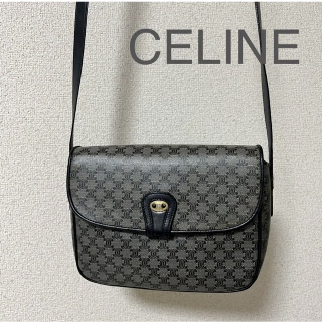 CELINE マカダム ショルダーバッグ  トリオンフ セリーヌ