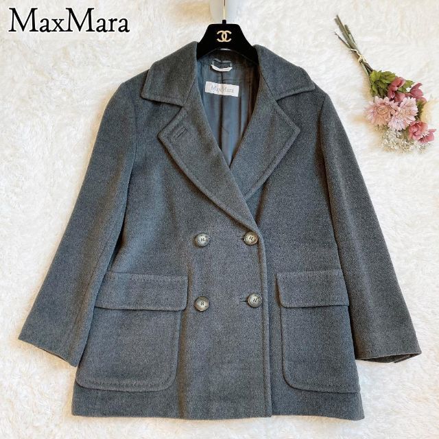 人気大割引 Max Mara チェスターコート 白タグ 38 カシミヤ混 nrsports