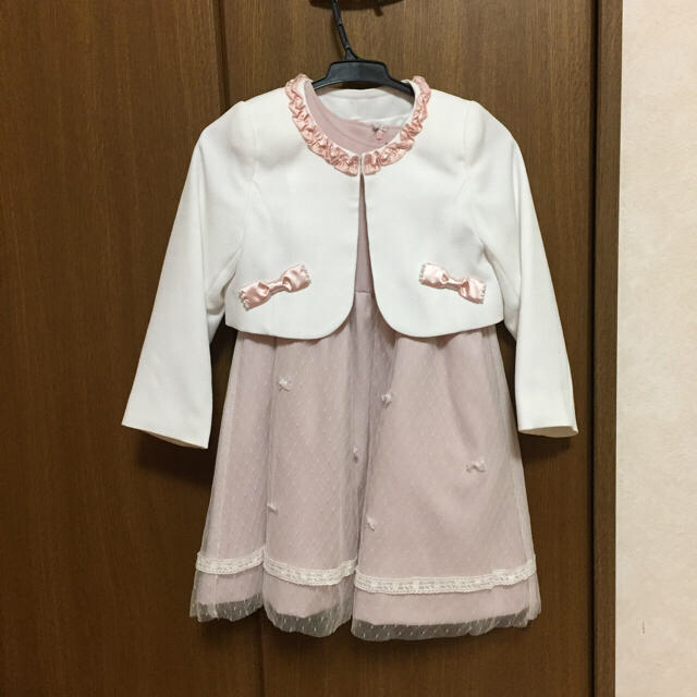 HusHush(ハッシュアッシュ)の入園式☆ワンピース☆女の子110 キッズ/ベビー/マタニティのキッズ服女の子用(90cm~)(ドレス/フォーマル)の商品写真