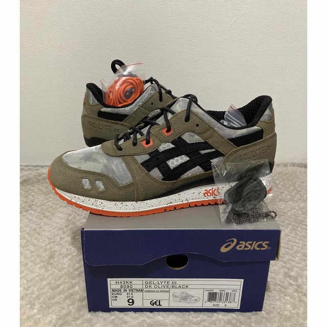 新品27cm ドッグタグ付き ASICS Gel-Lyte III Bait 【激安大特価