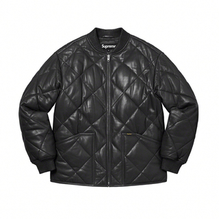 シュプリーム(Supreme)のSupreme Quilted Leather Work Jacket 黒 XL(ブルゾン)