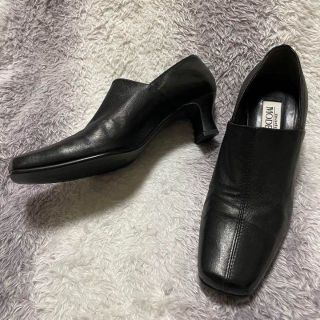 マドラス(madras)のs191 マドラスモデッロ パンプス ヒール 黒 日本製 シンプル 上品(ハイヒール/パンプス)