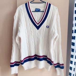 フレッドペリー(FRED PERRY)のフレッドペリー　チルデンニット　メンズ　M(ニット/セーター)