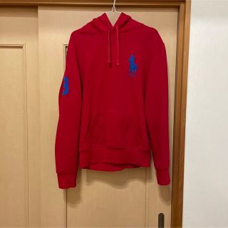 ポロラルフローレン(POLO RALPH LAUREN)のポロラルフローレン☆パーカー☆レッド☆ビックポロ☆サイズS170／92Ａ(パーカー)