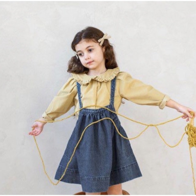 SOOR PLOOM(ソーアプルーム)のsoor ploom eloise pinafore スカート　ワンピース キッズ/ベビー/マタニティのキッズ服女の子用(90cm~)(ワンピース)の商品写真