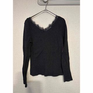 ケービーエフ(KBF)のKBF lace lib cut sew(Tシャツ/カットソー(七分/長袖))